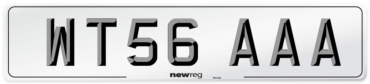 WT56 AAA Number Plate from New Reg